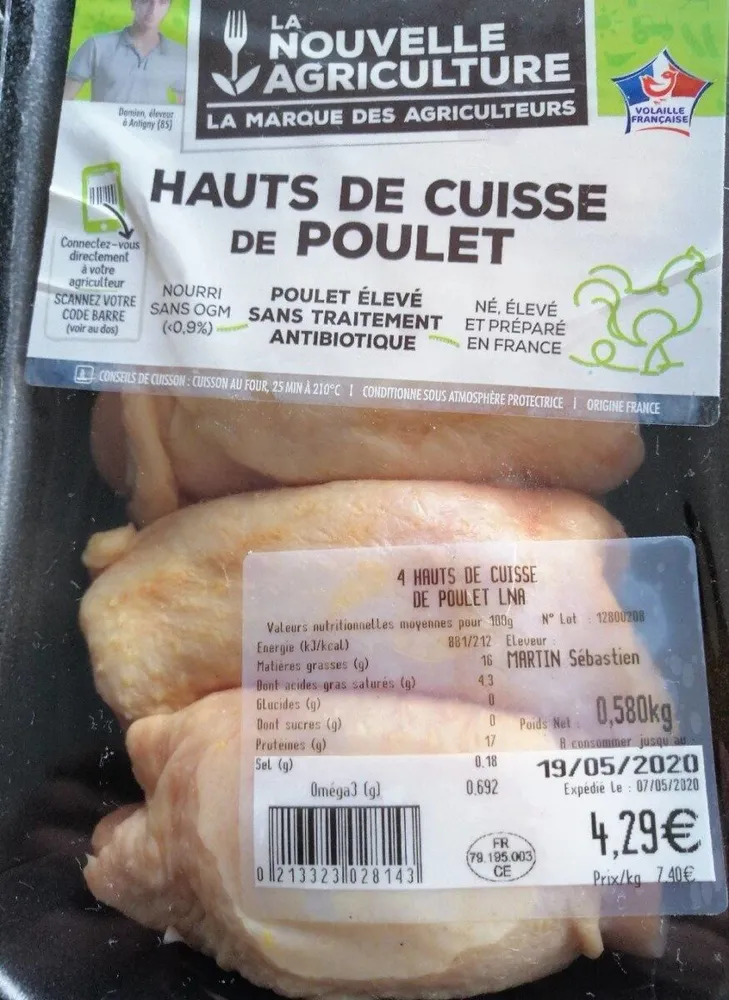 Hauts de cuisse de poulet