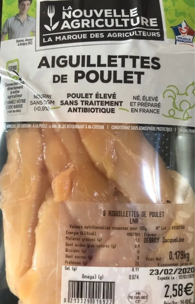 Aiguillettes de poulet