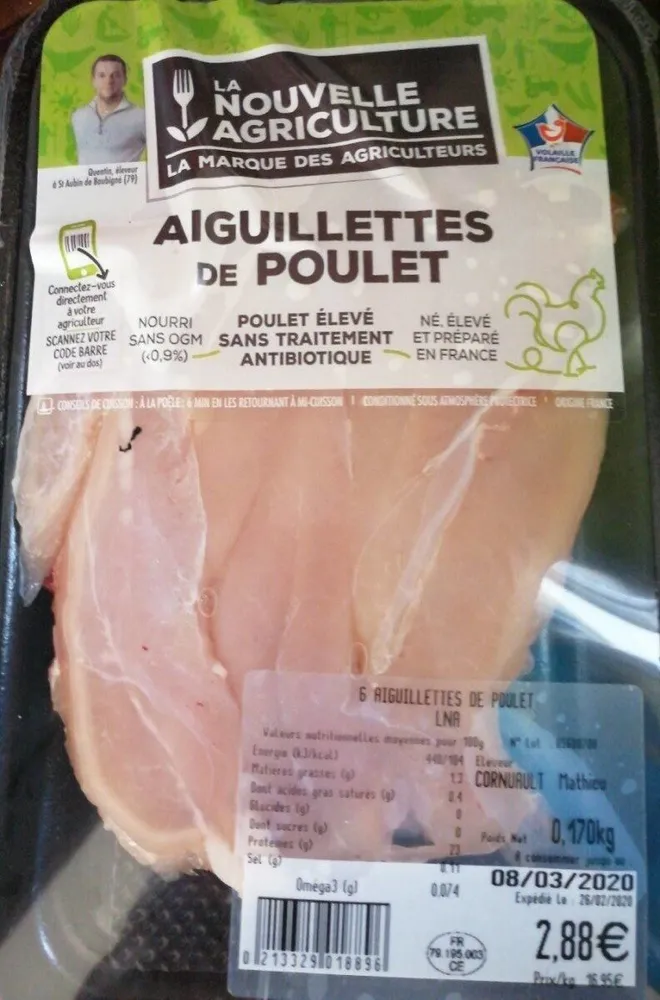 Aiguillettes de poulet