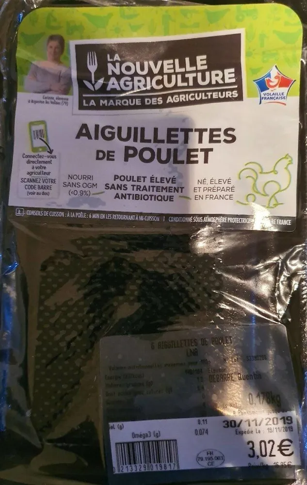 Aiguillettes de poulet