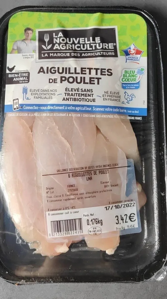 Aiguillettes de poulet