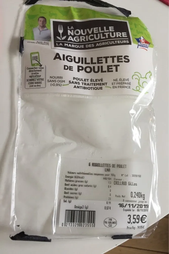 Aiguillettes de poulet