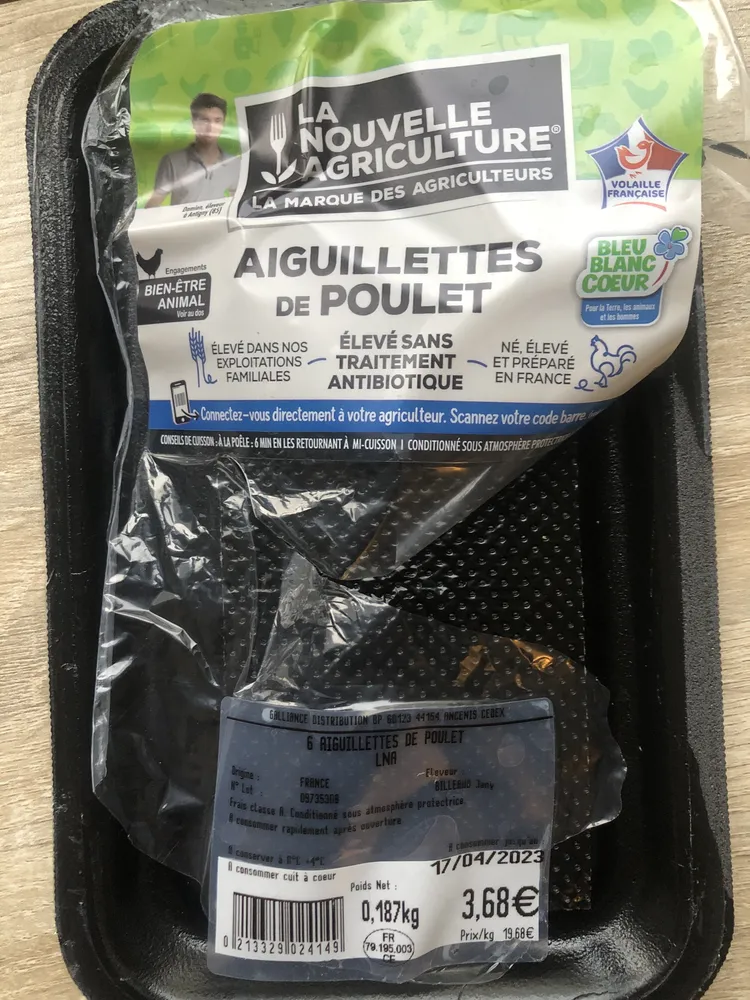Aiguillettes de poulet