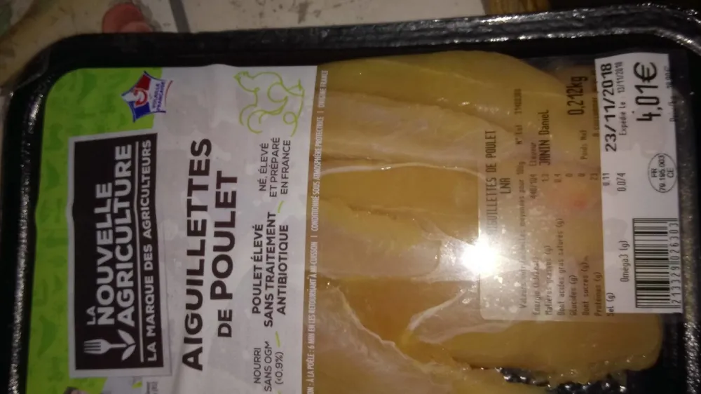 Aiguillettes de poulet