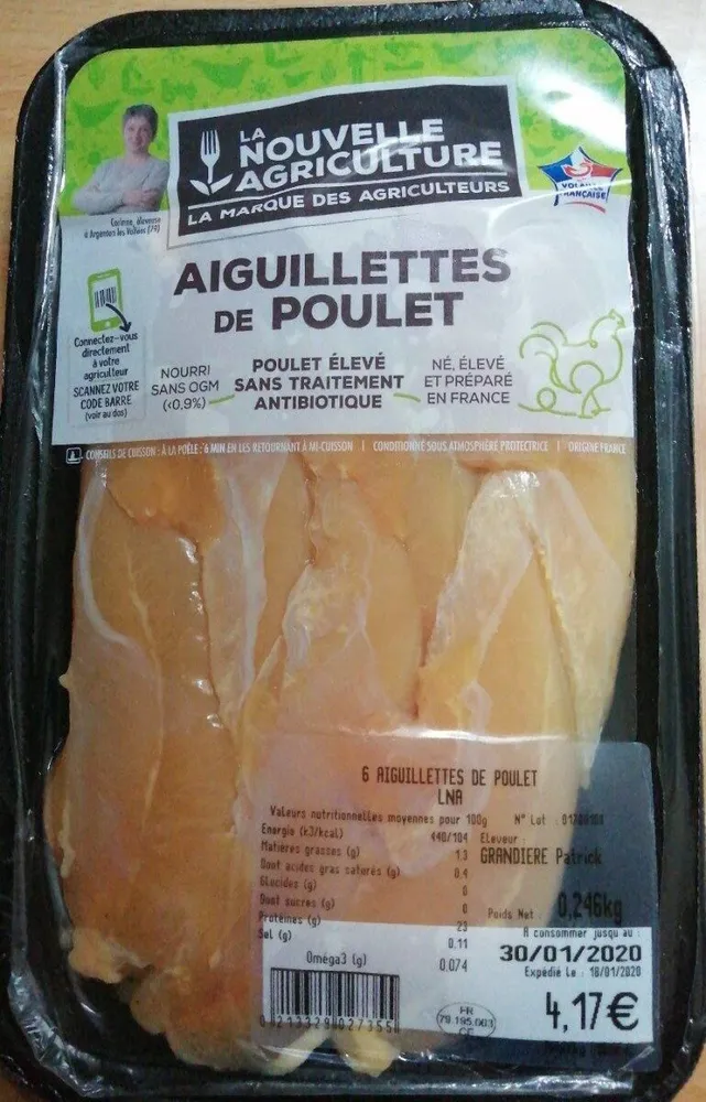 Aiguillettes de poulet