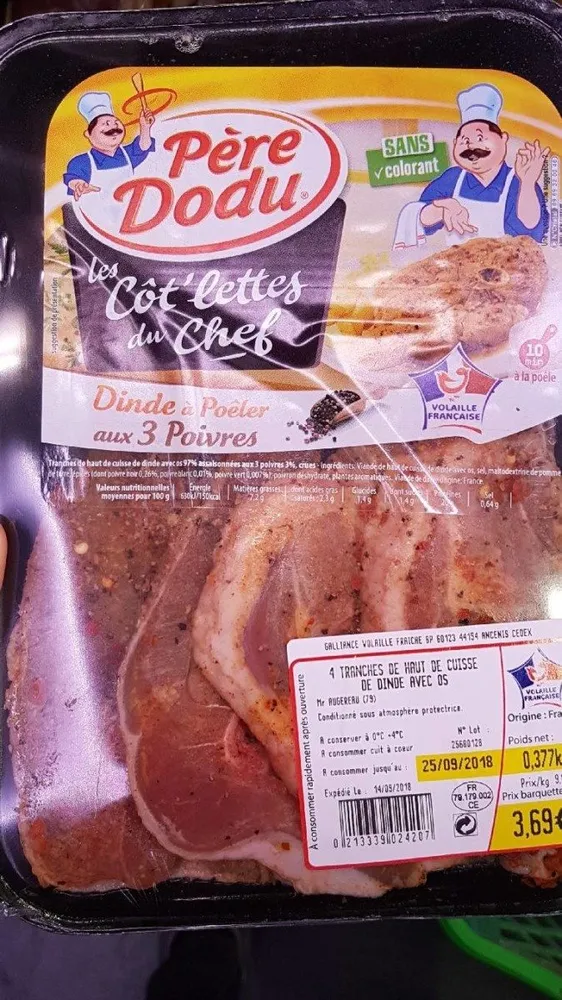 Tranche de cuisse de dinde