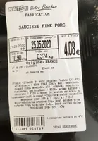 Saucisse fine