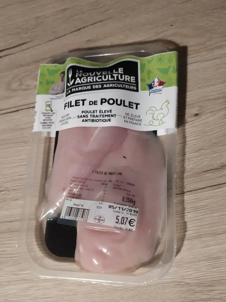 2 filets de poulet LNA