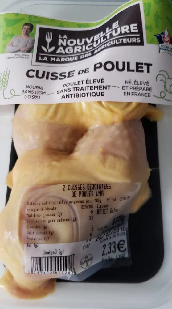 2 cuisses de poulet