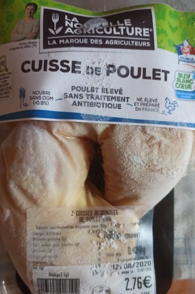 Cuisse de poulet sans traitement antibiotiques
