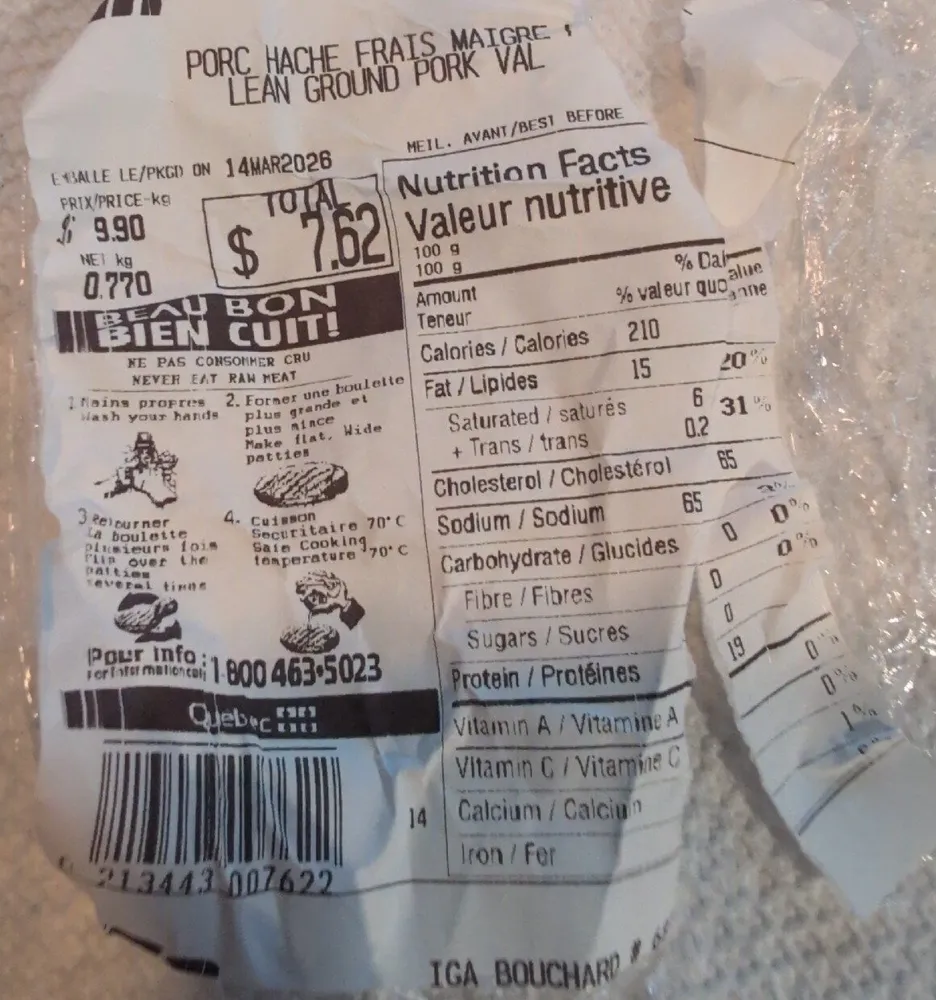 Lean Ground Pork