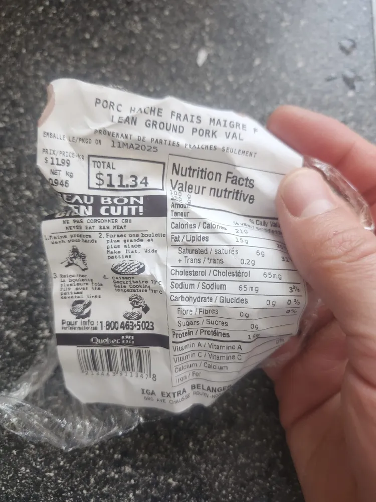 Lean Ground Pork By Iga