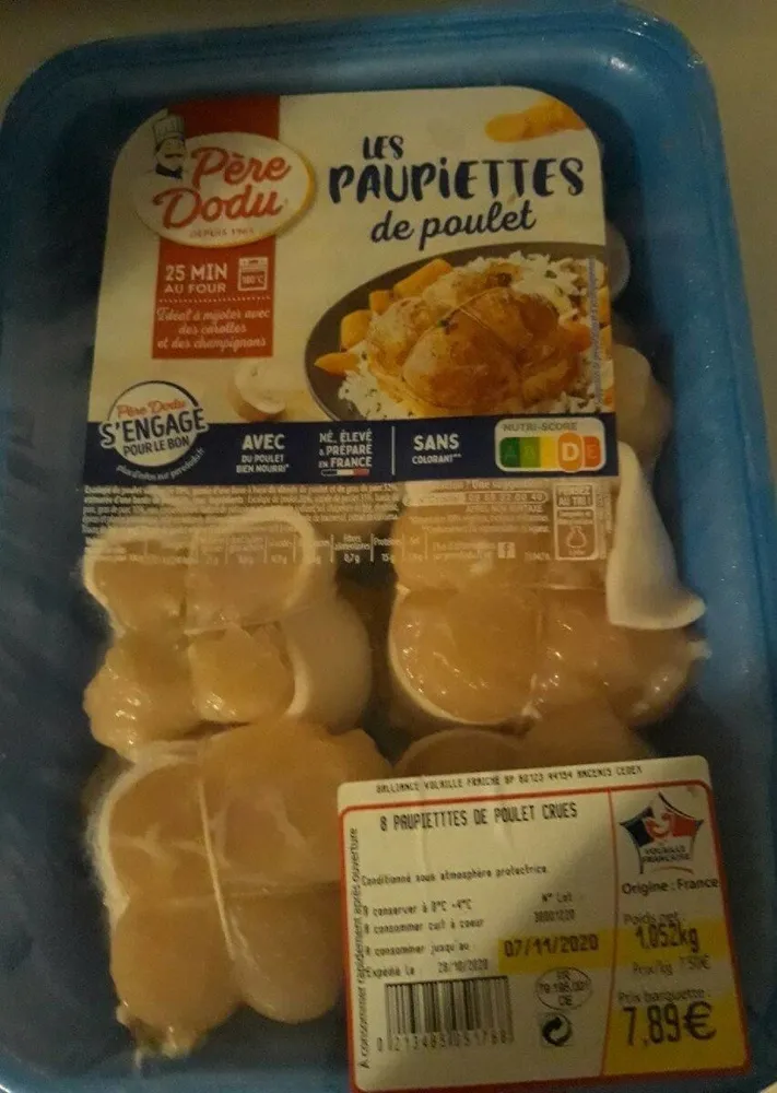 Les paupiettes de poulet