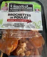 Brochettes de poulet piment d'espelette