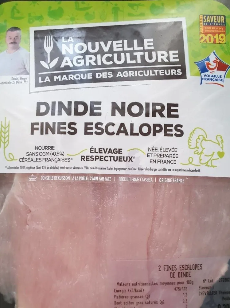 Dinde noire fine escalopes