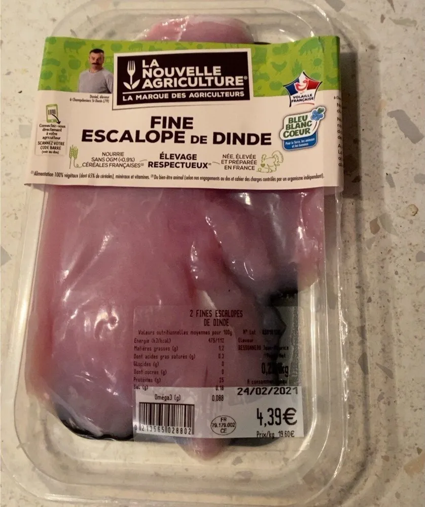 Fine escalope de dinde