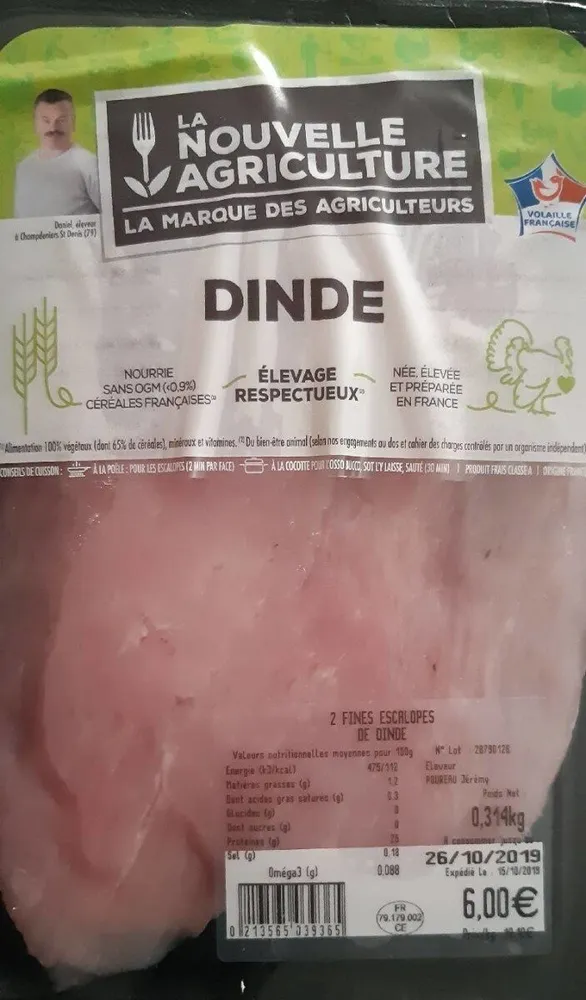 Fines escalopes de dinde