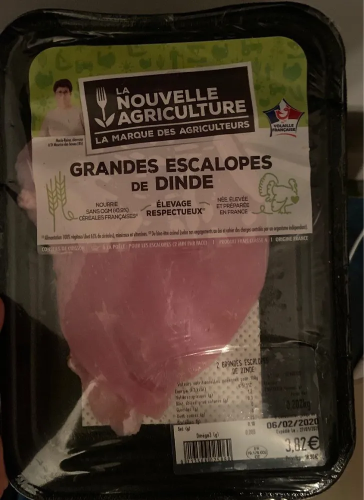 Grandes escalopes de dinde