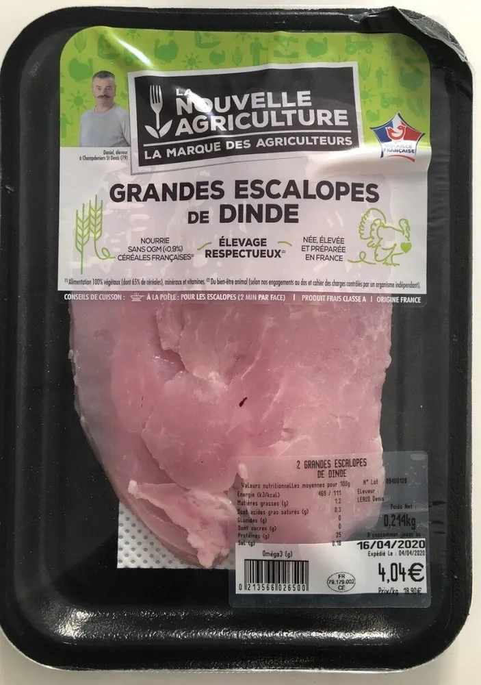 Grande escalope de dinde