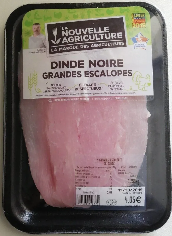 Dinde noire Grandes Escalopes