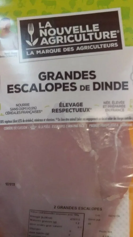 grandes escalopes de dinde