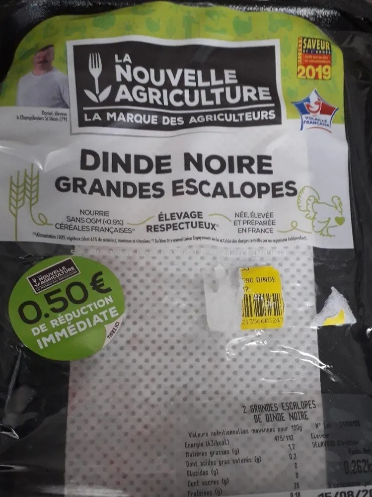 Dinde noire Grandes Escalopes