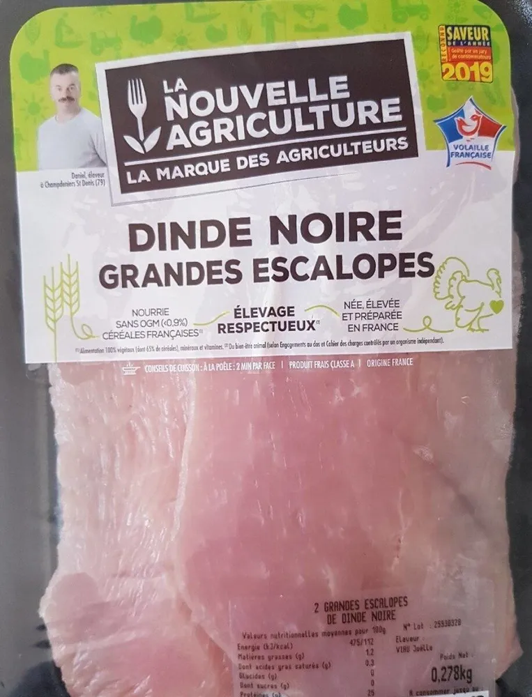 Dinde Noir Grandes Escalopes