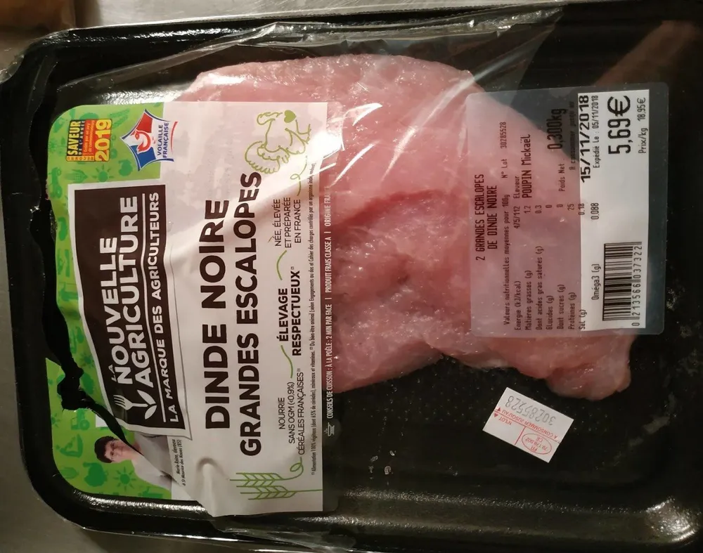 Dinde noire Grandes Escalopes