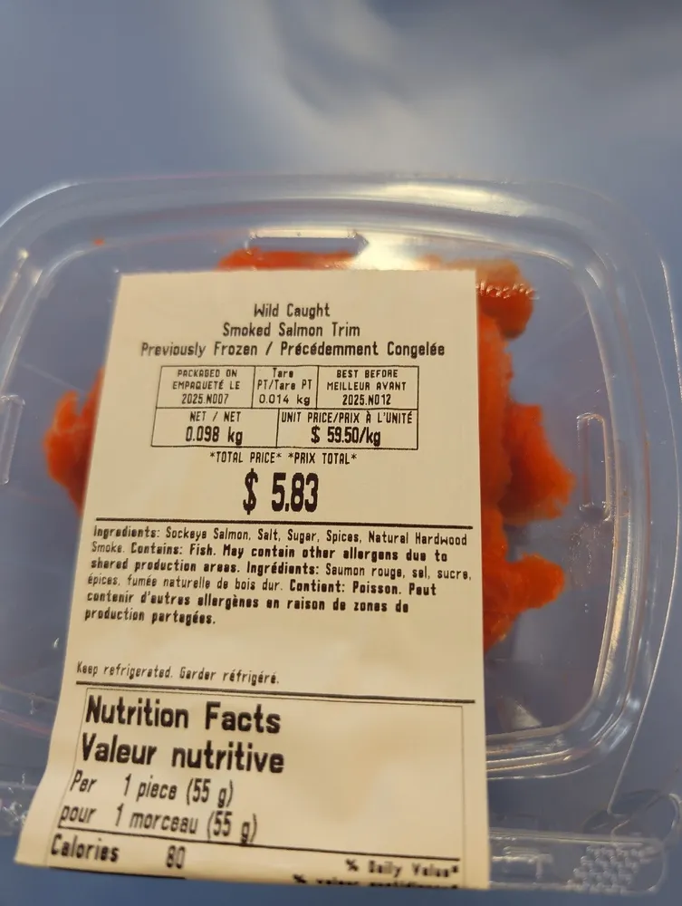 Wild Caught Smoked Salmon Trim