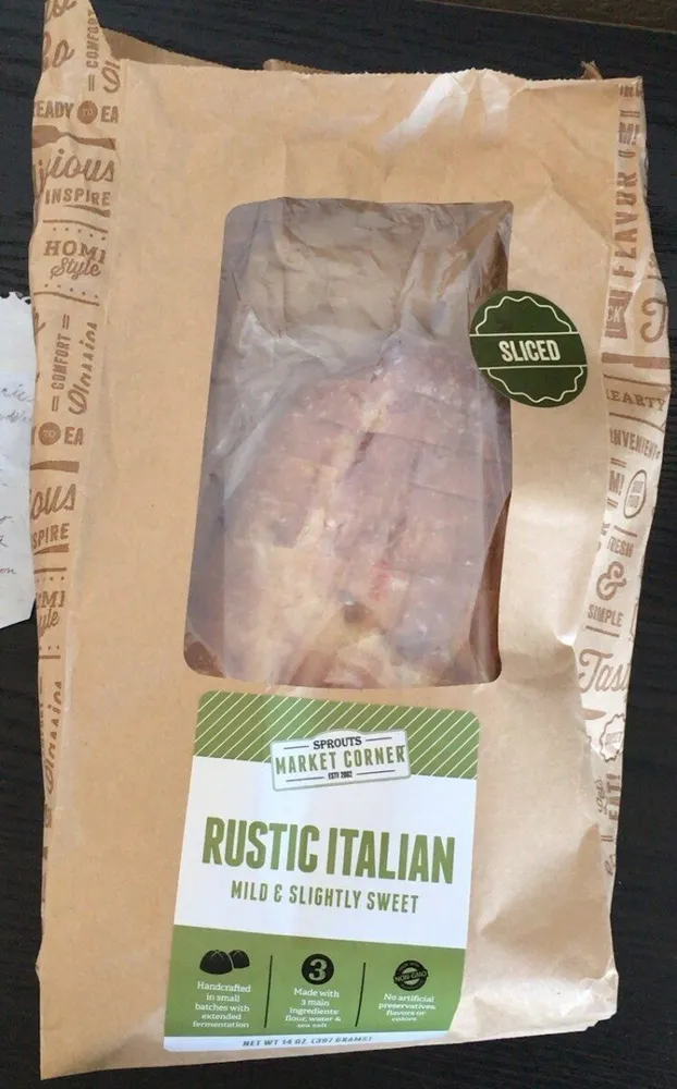 Rustic batard bread