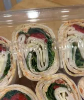 Sun-dried tomato chicken wrap