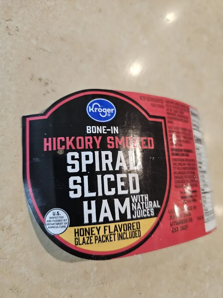 Kroger Hickory Smoked Ham