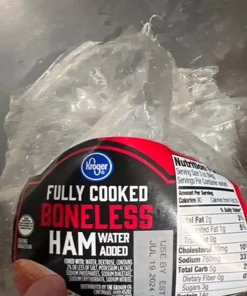 Fully cooked boneless ham