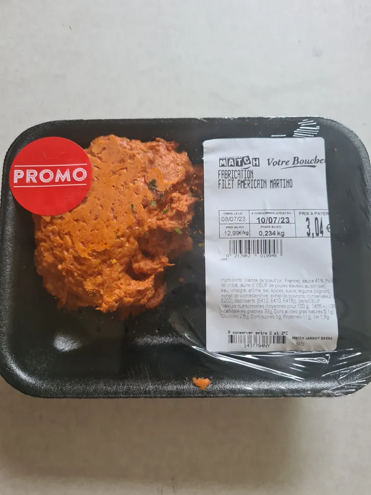 Filet américain Martino