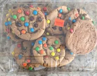 M and M Rainbow Chocolate Chip Cookies
