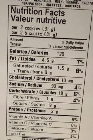 Mini Otmeal Raisin Cookies