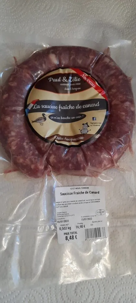 Saucisse de canard