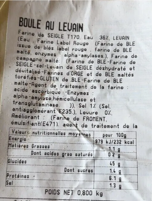 Boule au levain