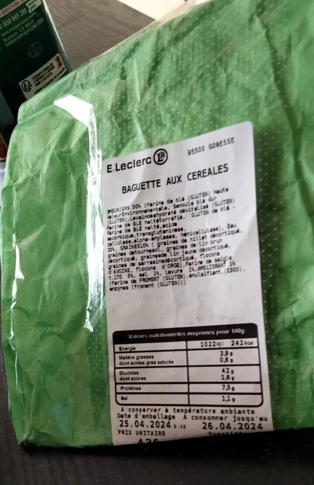 Baguette aux céréales
