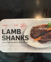 Lamb Shanks with Pomegranate Mint Sauce