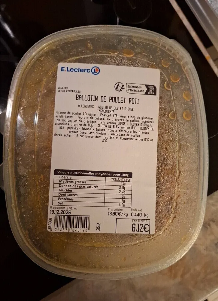 Ballotin de poulet rôti
