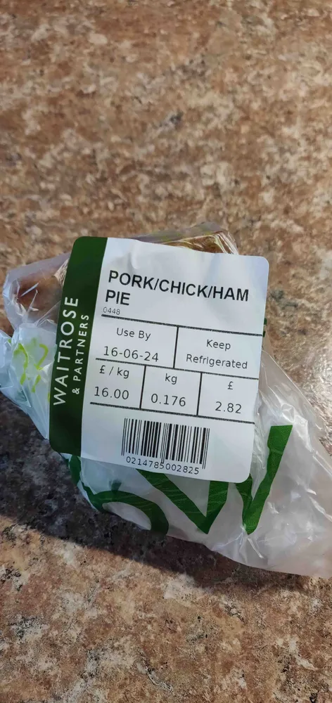Chicken Ham and Pork Pie