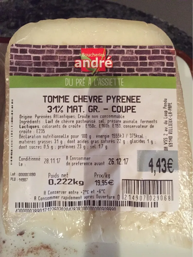 Tomme de chevre
