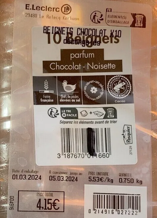 Beignets chocolat