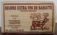 Beurre extra fin de baratte