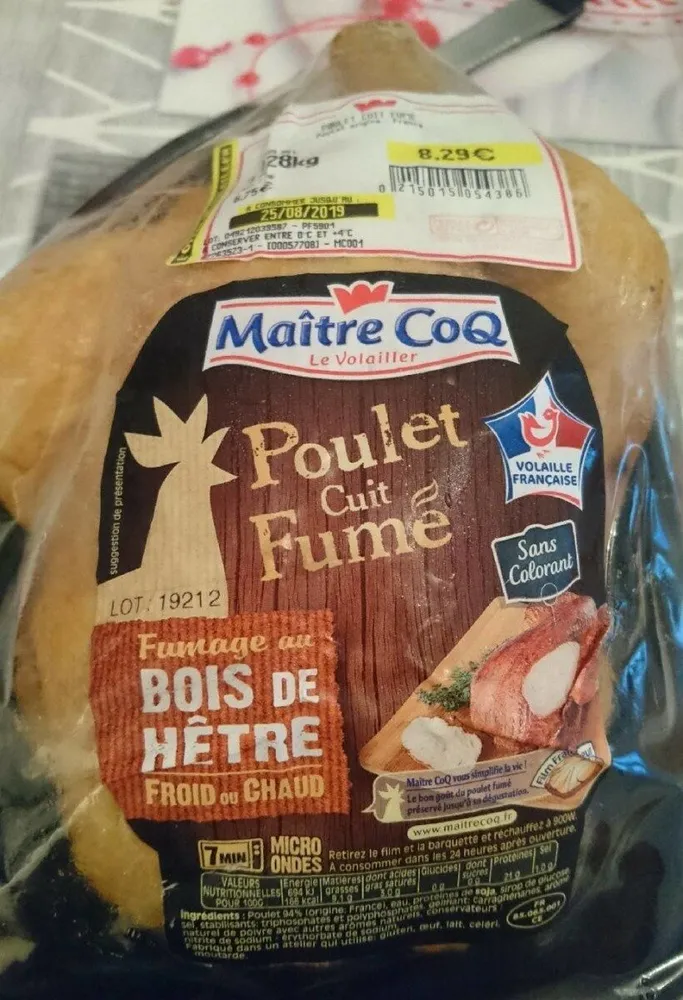 Poulet Cuit Fumé