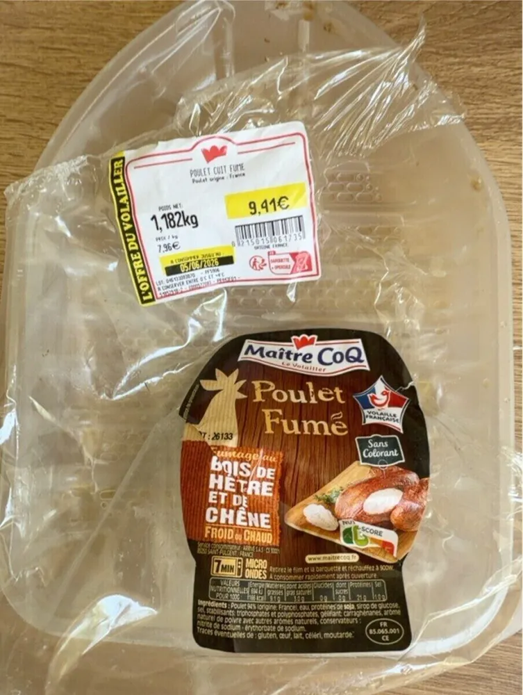 Poulet fumé