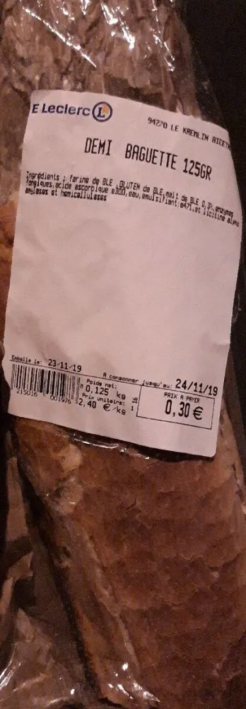 Demi baguette 125gr
