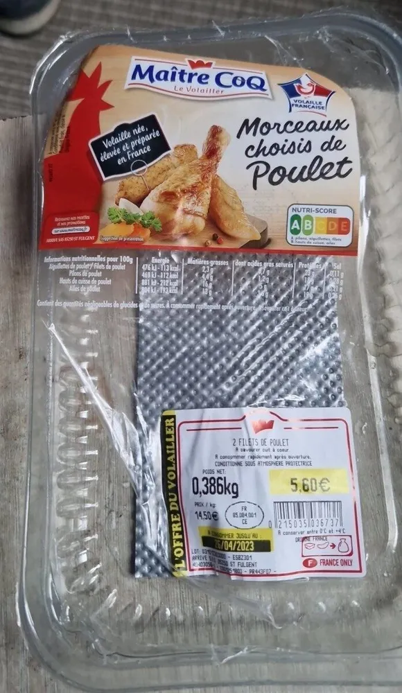 2 filets de poulet