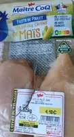 Filets de poulet nourri au grains de maïs